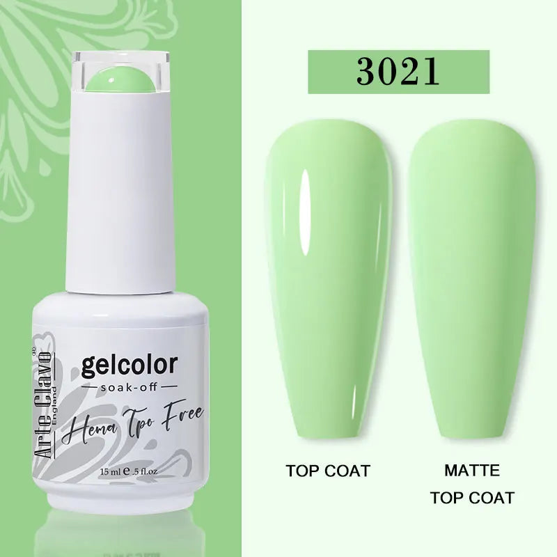 Arte Clavo Summer Nails Tip Candy Series Jelly Gel Nail Polish Blue Qme 3021