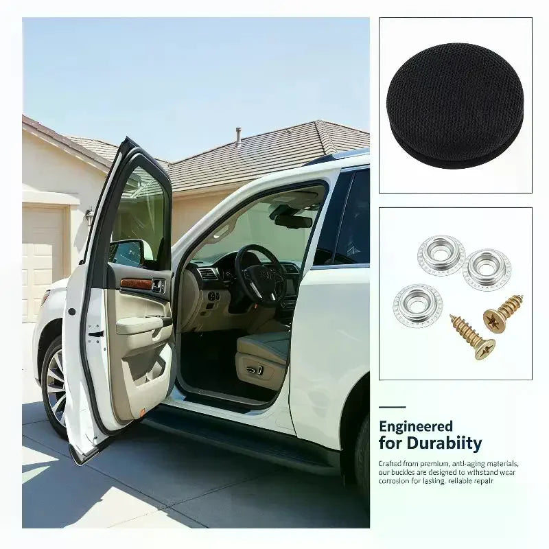 Auto Roof Retaining Buckle Headliner Repair Button Fabric Metal Rivet Qme