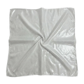 Polyester Liquid Silvery Headscarf Sparkly White Shiny Metallic Bandana Lightweight Breathable Satin Square Turban Qme White