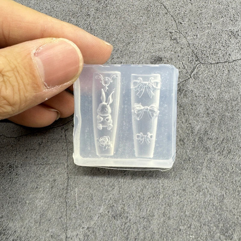 3D Silicone Transparent Nail Mold Lotus Leaves Nails Carving Mold Template DIY Nail Art Decoration Manicure Design Tools Qme style 18