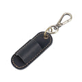 Pen Lanyard Holder Keychain Portable Pencil Protector Clipboard PU Qme Black