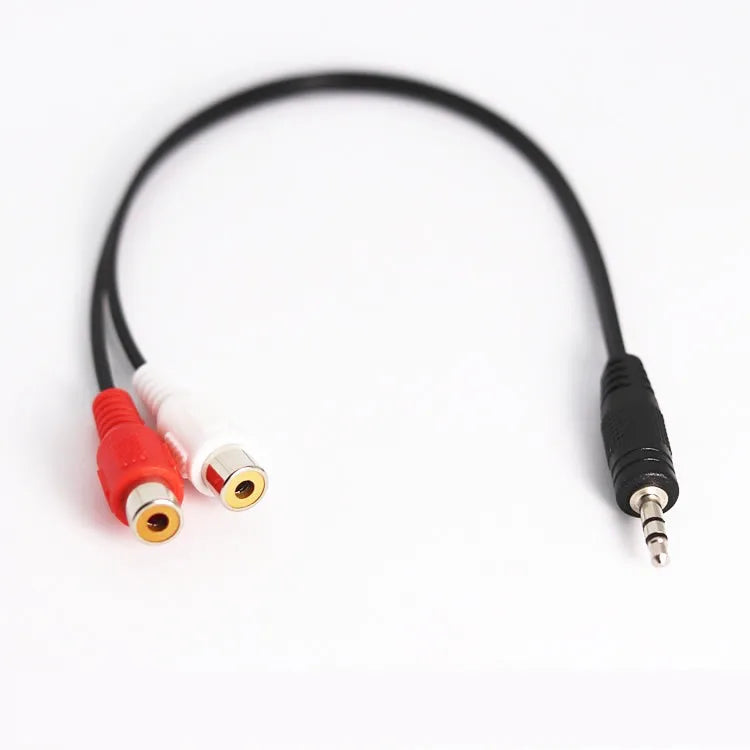 10pcs High Quality Copper 3.5mm Male Jack 3.5 Mm Aux Auxiliary Cable Cord To AV 2 RCA Female Stereo Music Audio Cable Qme male to female 10pcs
