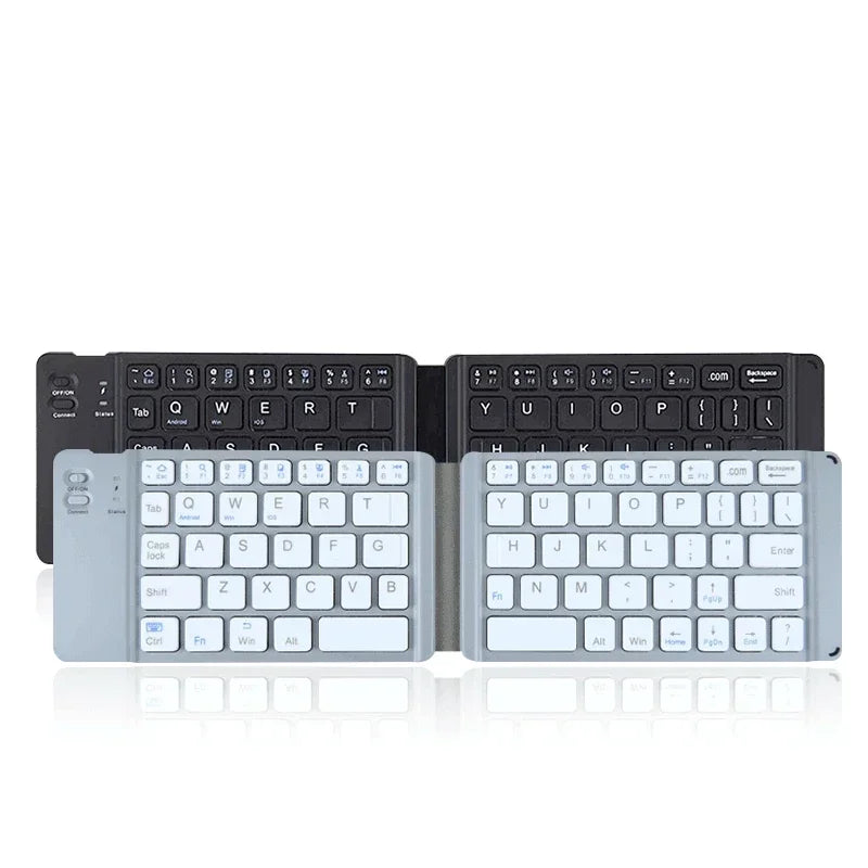 Wireless Folding Keyboard Bluetooth Keyboard With Touchpad For Windows Android IOS Phone Multi-Function Button Mini Keyboard Qme