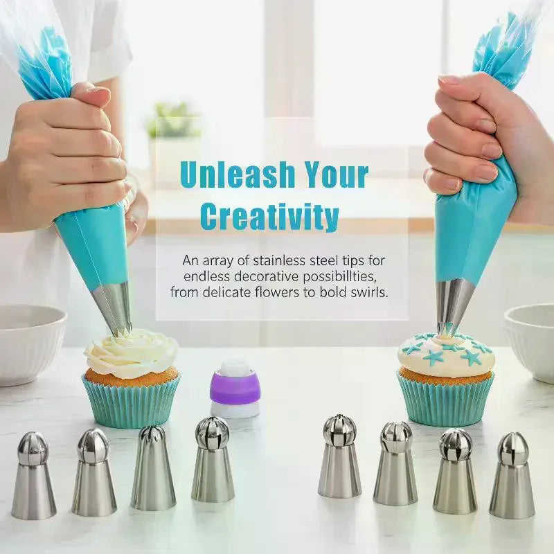 3 6 Cake Decorating Piping Tips Baking Supplies DIY Tool Beginners Qme