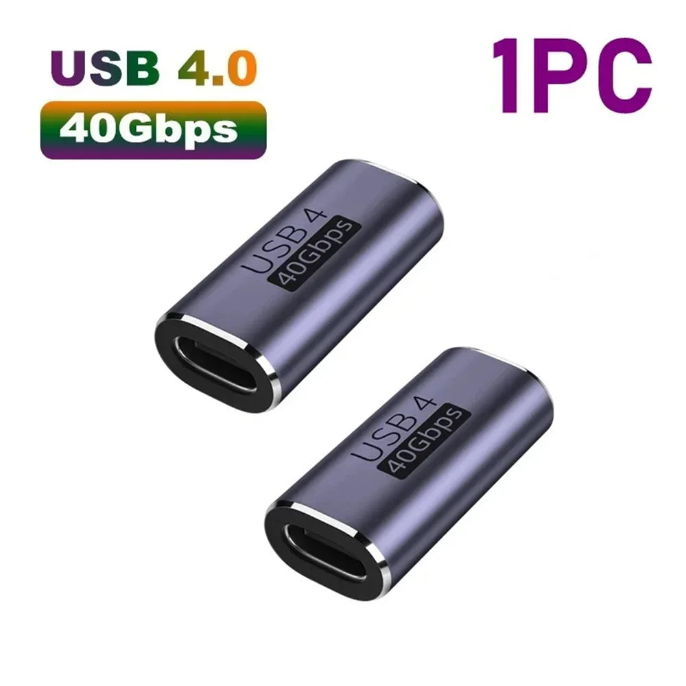 100W Type C OTG Adapter 40Gbps Data Transfer 8K60HZ USB C Converter PD Male To Female Connector For Phone Laptop PC USB Adapter Qme 40Gbps C