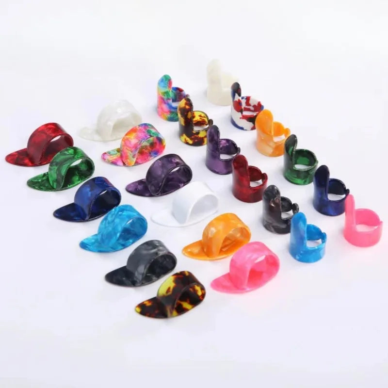 4Pc/Set Guitar Part Finger Picks Guitar Picks Pickup Guitar Bass Fingerstyle Thumb Plectrums Pick Plectrum Guitar Strap Accessor Qme
