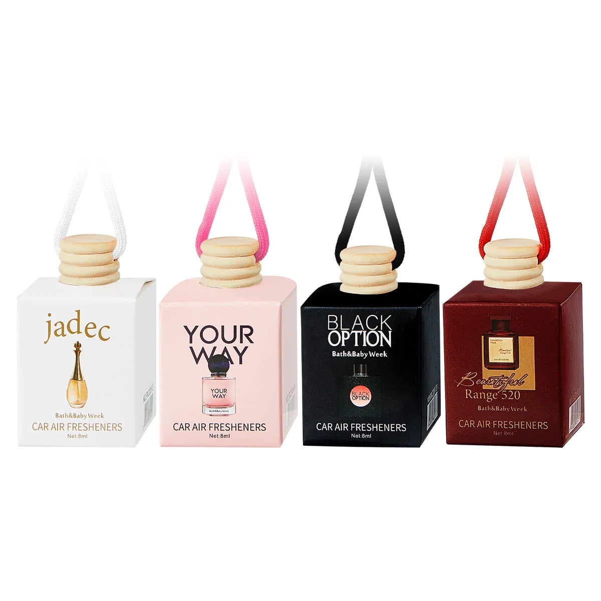 Car Air Fresh Fragrance Lasting Used Interior Accessories Perfume Qme 4PCS