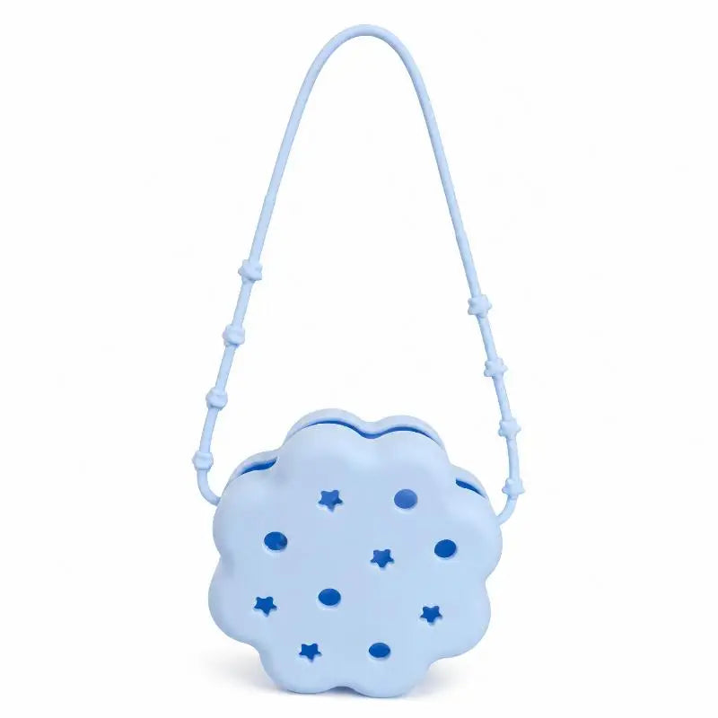 Silicone Soap Bag Hanging Aroma Beads Storage Box Hollow Water Draining Fragrance Holder For Bathroom Closet Car Home Use Qme Blue