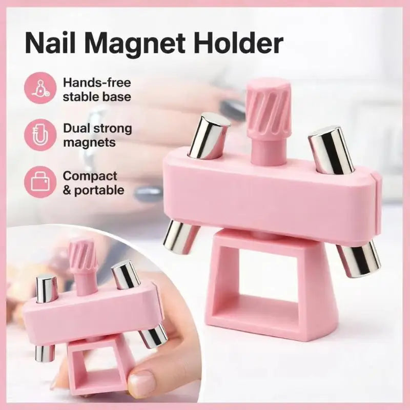 Adjustable Glass Bead Cat Eye Nail Magnet Tool Scratch Resistant Qme