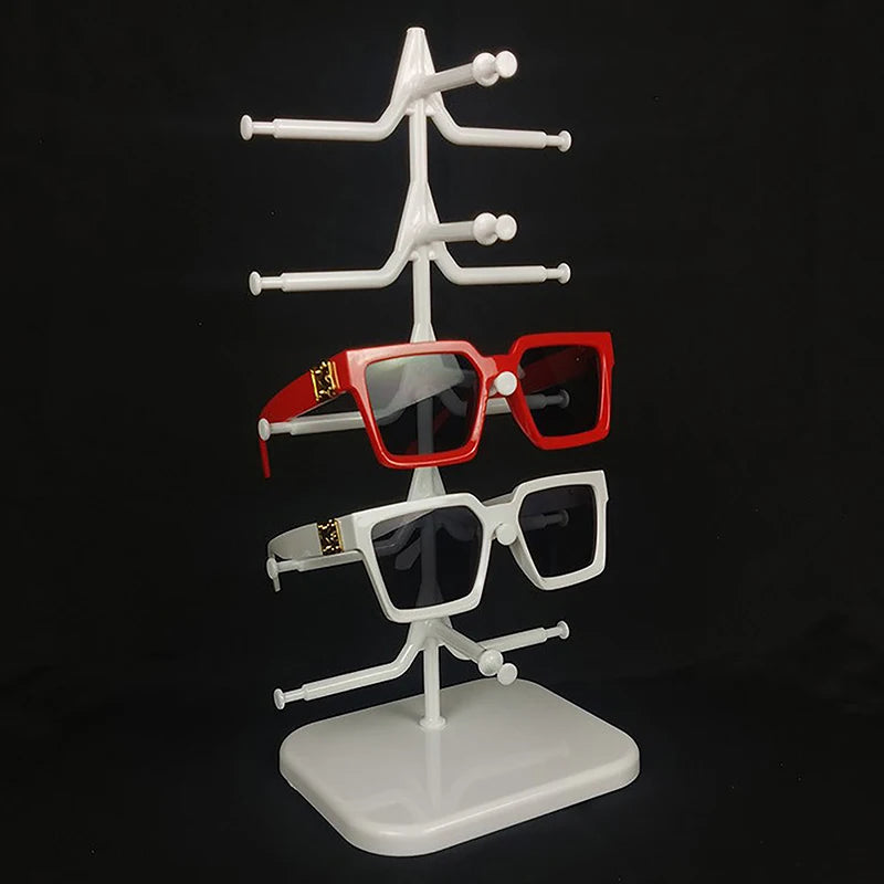 Glasses Shelf Home Organizer Space Saving Plastic Sunglasses Show Qme