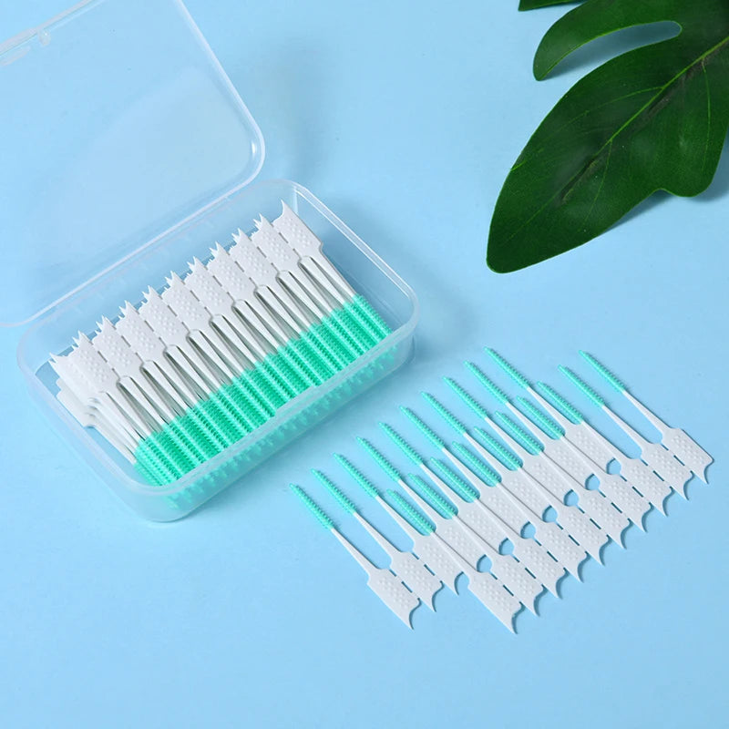 Soft Bristle Silicone Toothpicks Interdental Brushes Oral Hygiene Qme