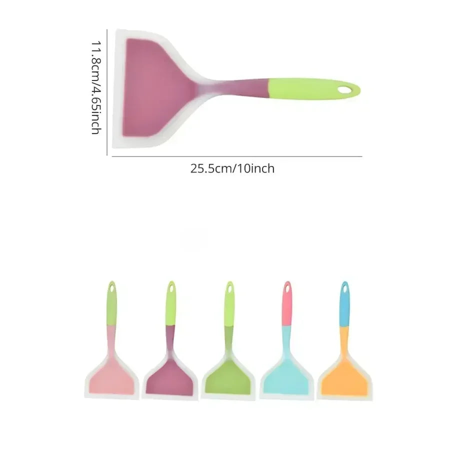 Silicone Kitchen Ware Cooking Utensils Spatula Beef Meat Egg Scraper Qme
