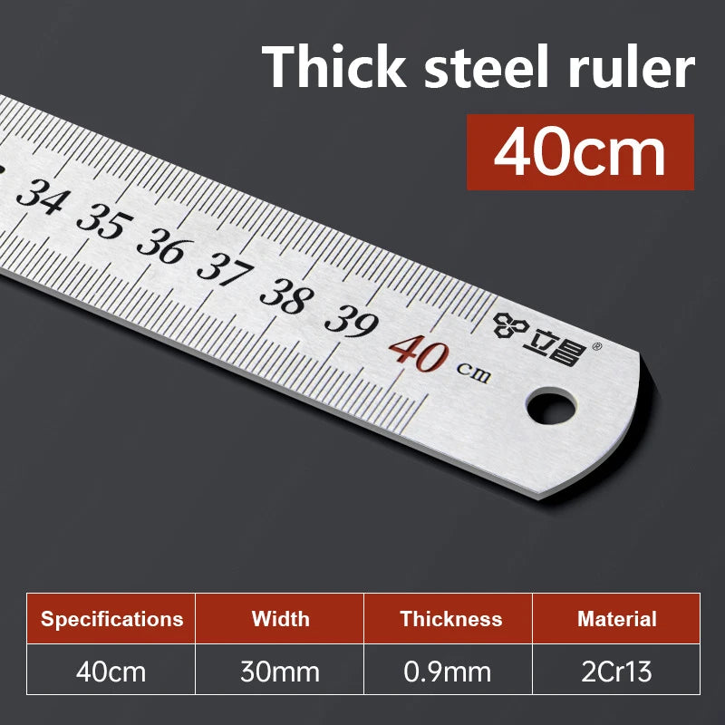 15- Zero Glare Satin Chrome Stainless Steel Machinist Engineer Ruler Qme A4