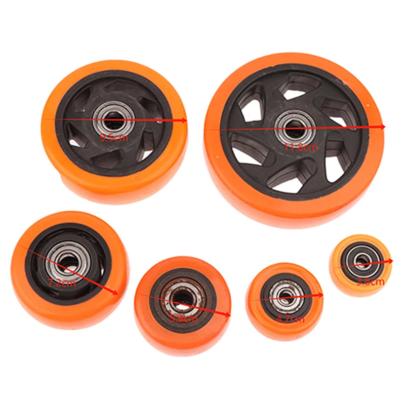 PVC Caster Wheel Double Bearings Load Capacity Wear Resistance Qme