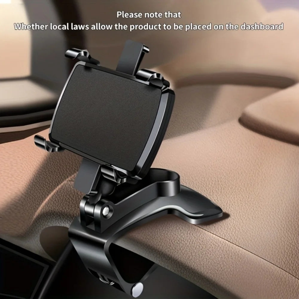 Universal Car Mobile Phone Holder Navigation Stand Dashboard Car Clip Mount GPS Display Bracket For iPhone Samsung Xiaomi Phone Qme