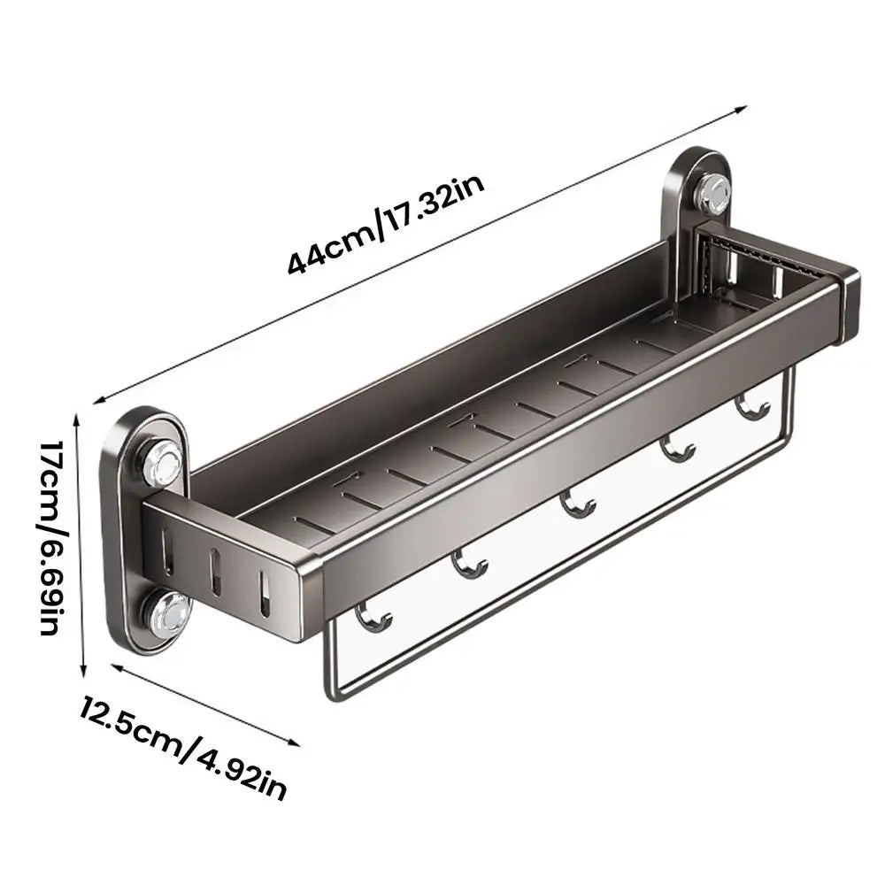 Suction Cup Shower Organizer Wall Mounted Toiletry Rack Shower Holder Rack For Bathroom Home Apartment College Dorm Toilet Qme Black China Mainland
