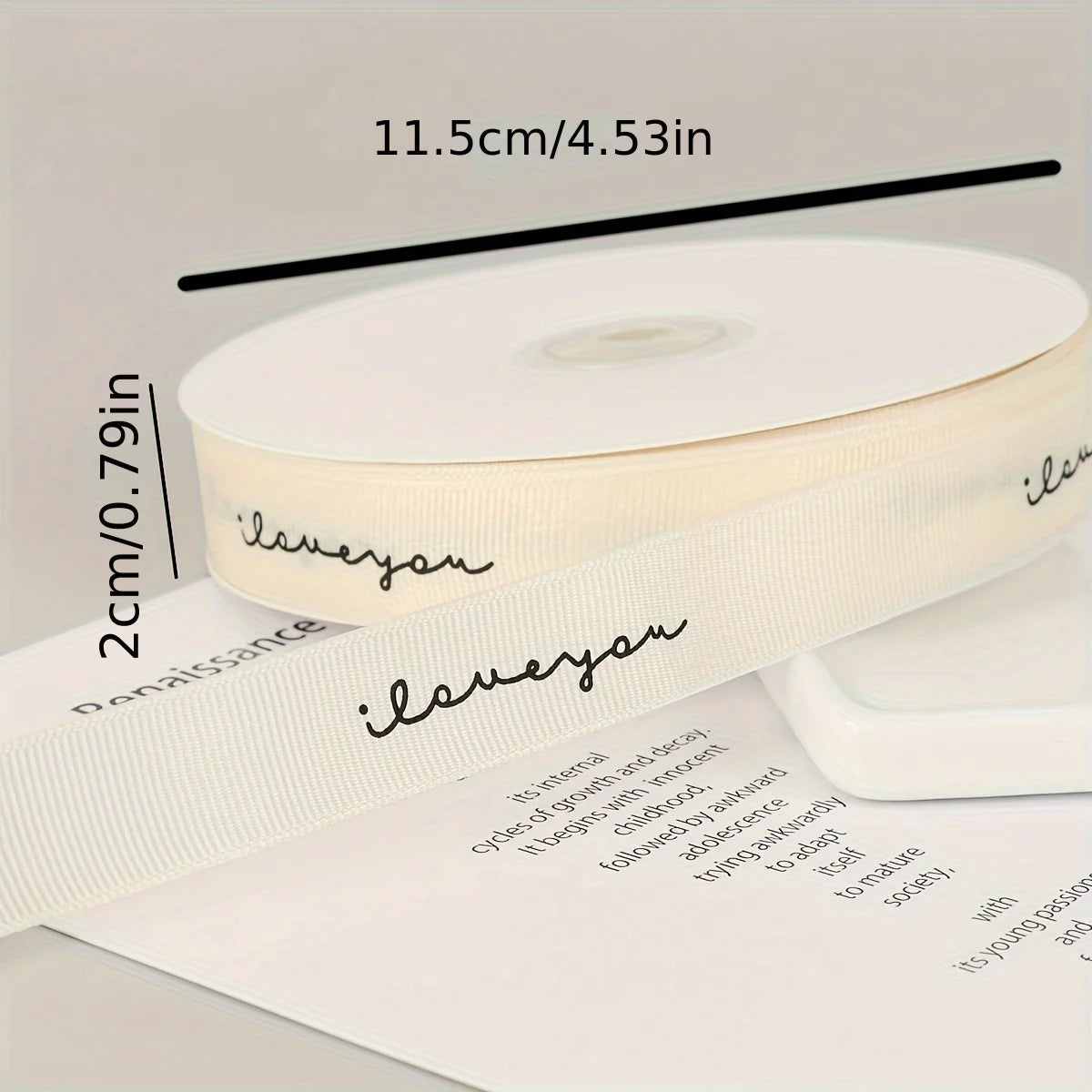 2 Rolls Herringbone Ribbon, Suitable For DIY Crafts, Baking And Sewing Crafts, Home Decoration On Birthdays And Anniversaries Qme