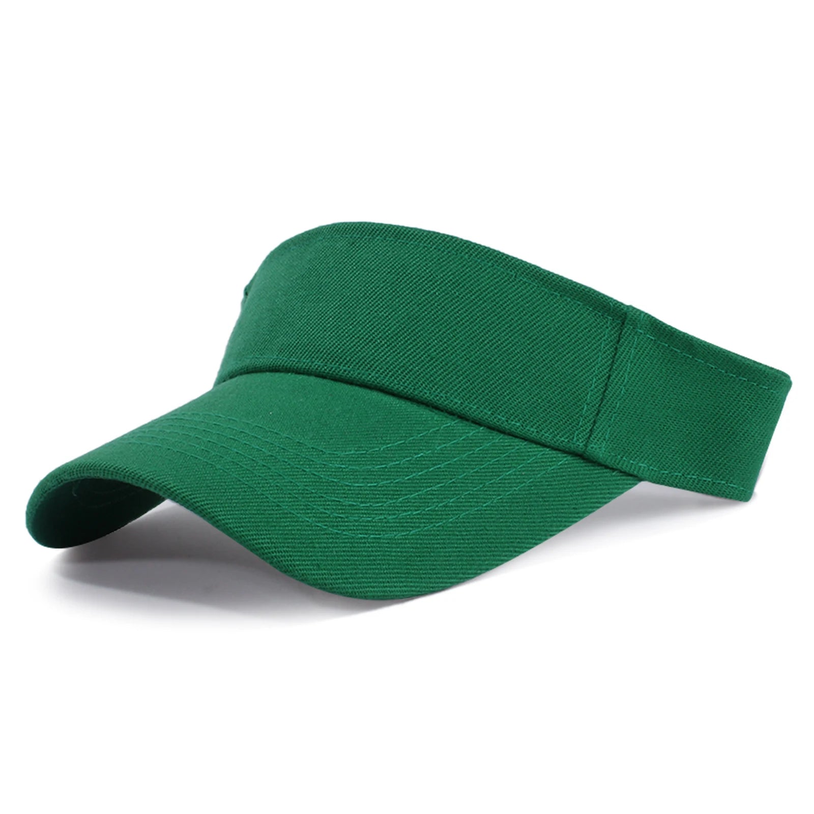 Men and Women Empty Top Sports Hat Running Hiking Sun Protection Cap Solid Color Fashion Casual Outdoor Hiking Sun Shaded Cap Qme Dark Green One Size