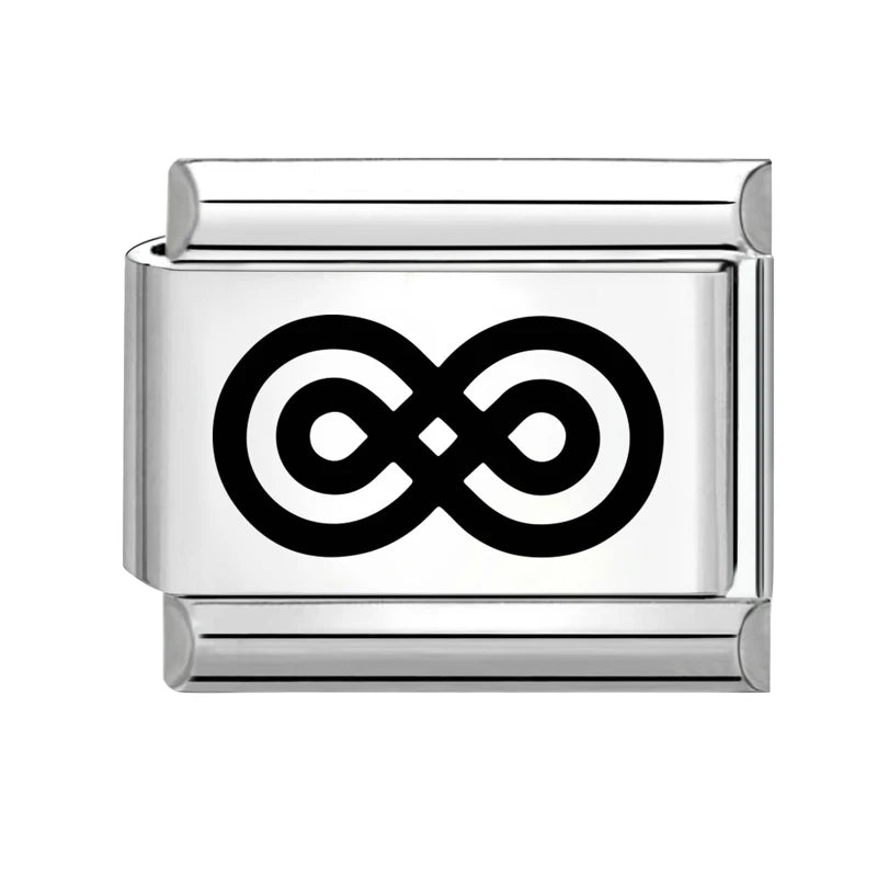 2026 Wholesale Fashion Cute Heart Italian Charm Links Stainless Steel