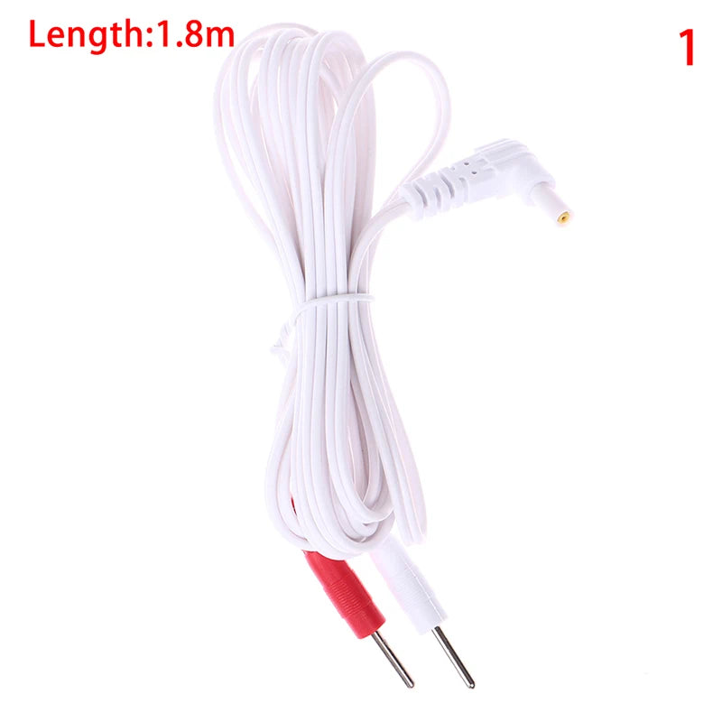 1 5 8M Replacement Jack DC Head Electrode TENS Unit Lead Wires Qme 1