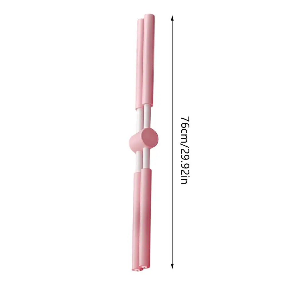 Stretching Stick Comfortable Pose Correction Stick Back Straightener Rod For Teens Children Workplace Fitness Yoga Pilates Qme Pink China Mainland