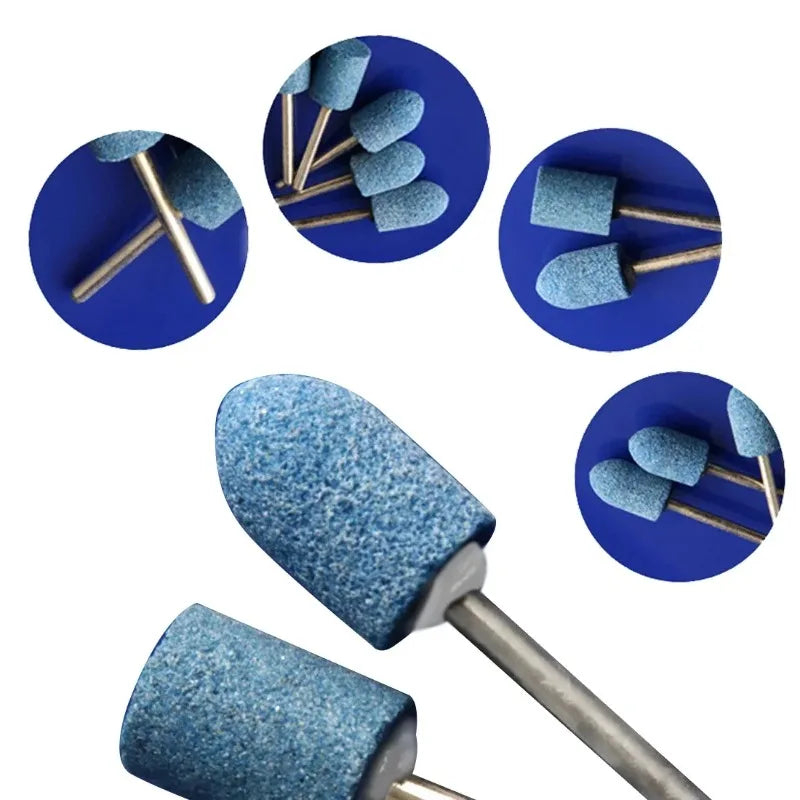 10pcs Polishing Head Wheel Head Abrasive Mounted For Dremel Rotary Power Tools Electric Grinding Stone Wheel Accessories Qme