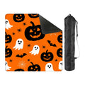 Halloween Pumpkin Ghost Elements Decorative Table Pad for Mahjong Party Home Table Placemat Foldable Durable Multipropose Mat Qme F One Size