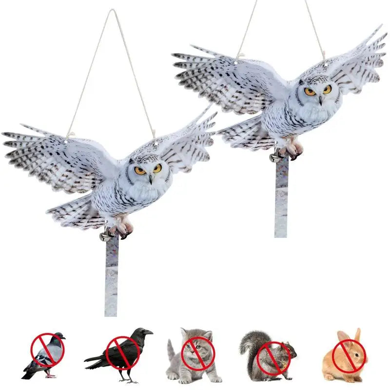 Control Artificial Scarecrow Reflective Waterproof Bird Scarer Qme