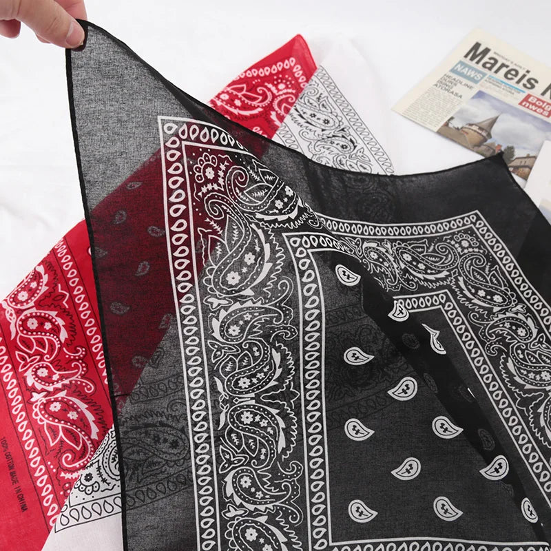 Headbands Fashion Bohemian Cotton Print Bandana Hair Bands Hip Hop Qme