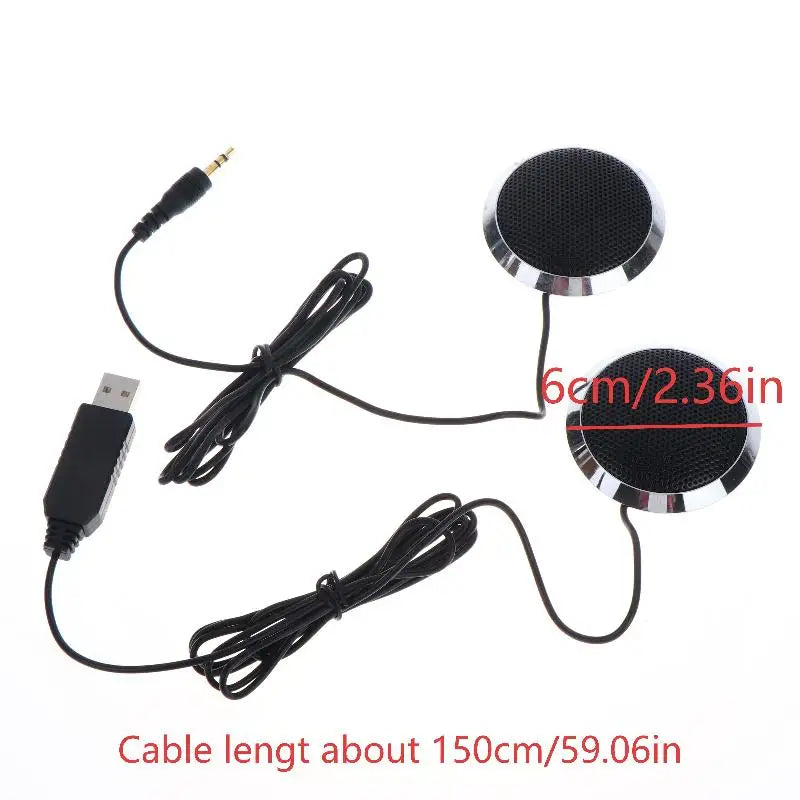 Omnidirectional USB Conference Microphone Condenser Desktop Use Qme
