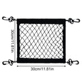 Cargo Net For Motorcycle High Elastic Polyester BungeeNet With 4 Hooks 360 Degree Rotatable Easy Installation Motorcycle Net Qme Black