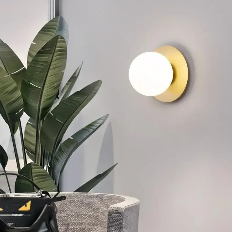 Modern Minimalist and Luxurious Bedroom Bedside Wall Lamp Nordic Minimalist Living Room Background Wall Lamp Staircase Corridor Qme