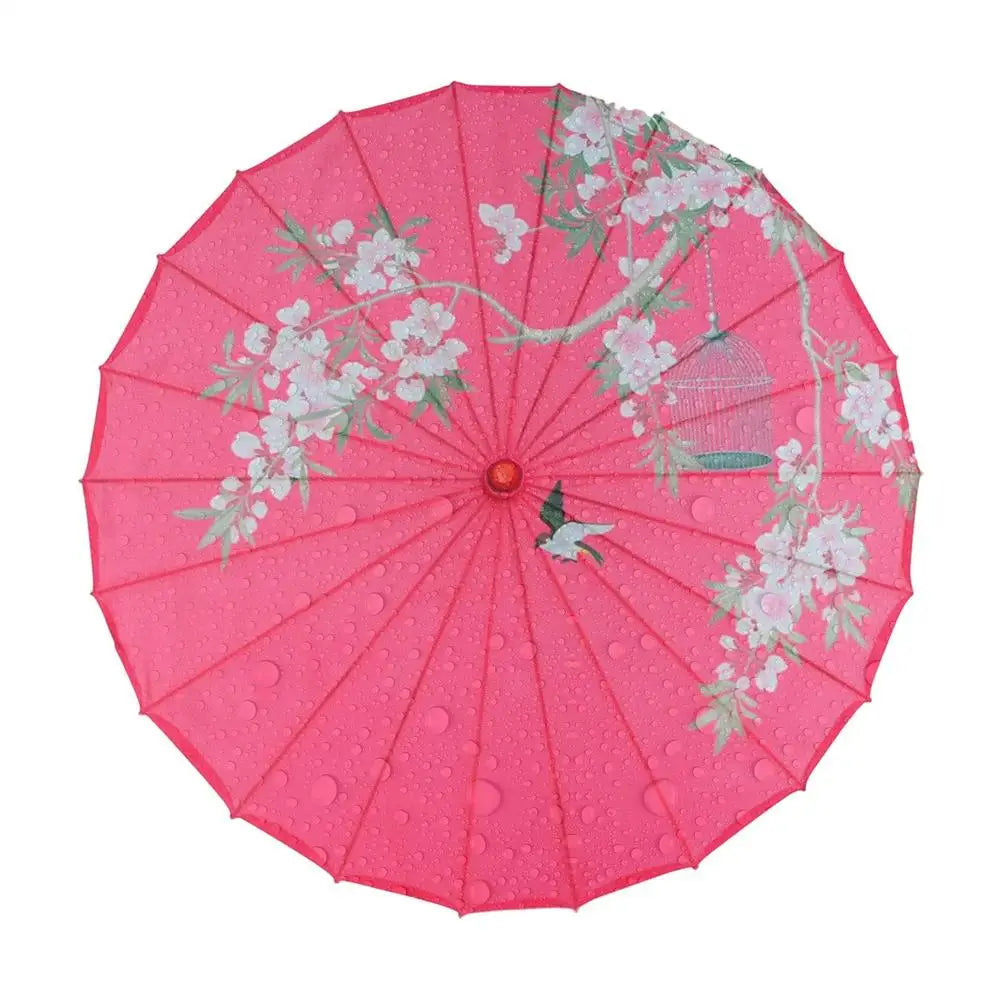 Decorative Umbrella Elegant Chinese Silk Cosplay Decoration Parasol Qme 3 China Mainland Solid Wood|24K
