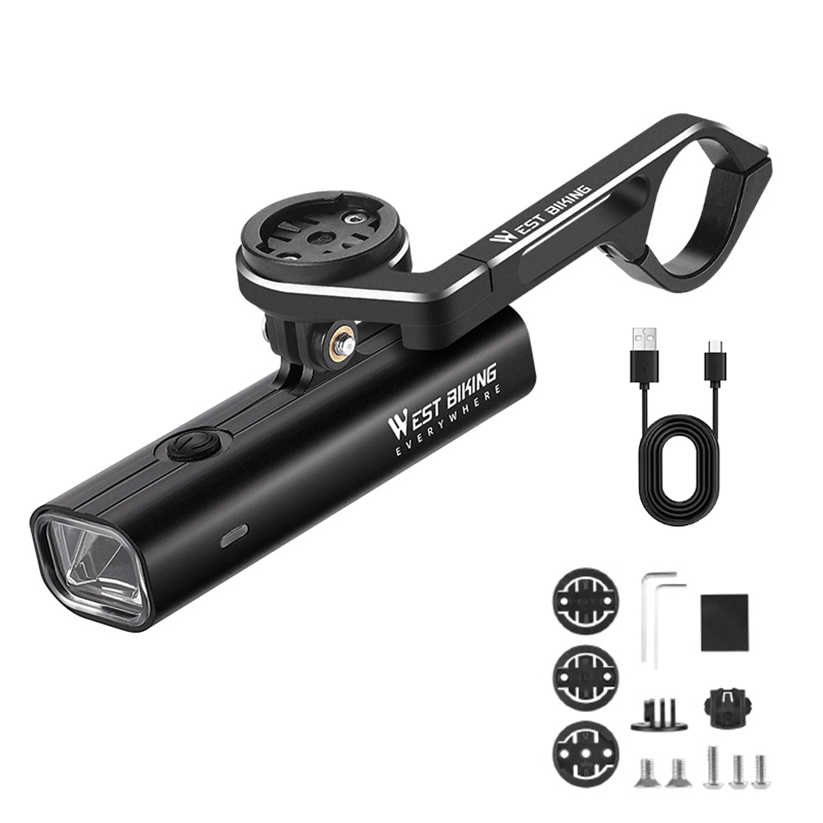 LED Bicycle Lights for Night Riding Lights Rechargeable Waterproof Bicycle Front Light with Rotating Mount 400LM 2000mAh Lights Qme Type D China Mainland
