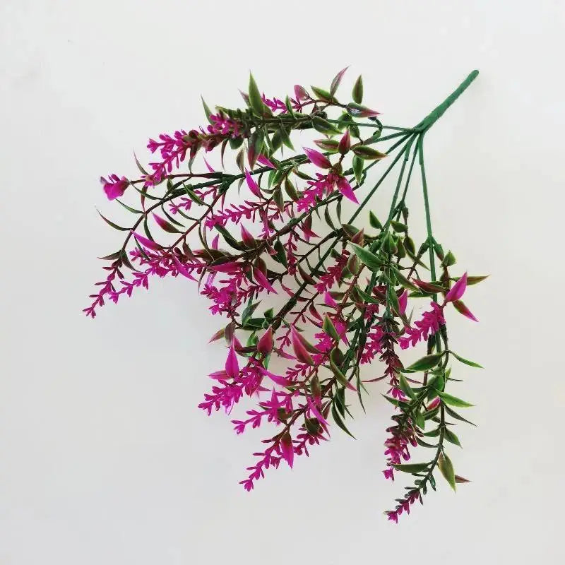 1Pcs Bridal Bouquet Household Products 34cm Artificial Flower Plastic Lavender Fake Plant Wedding Home Garden Decoration Qme A6