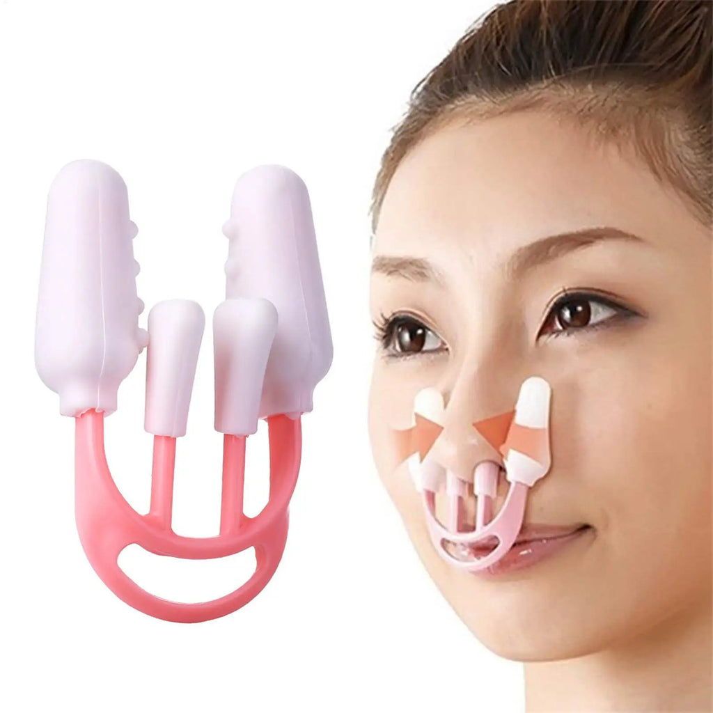 Nose Shaper Nose Pincher Straightener Reusable Soft Silicone Beauty Slimming Tool for Daily Wear Breathing Improvement Beauty Qme