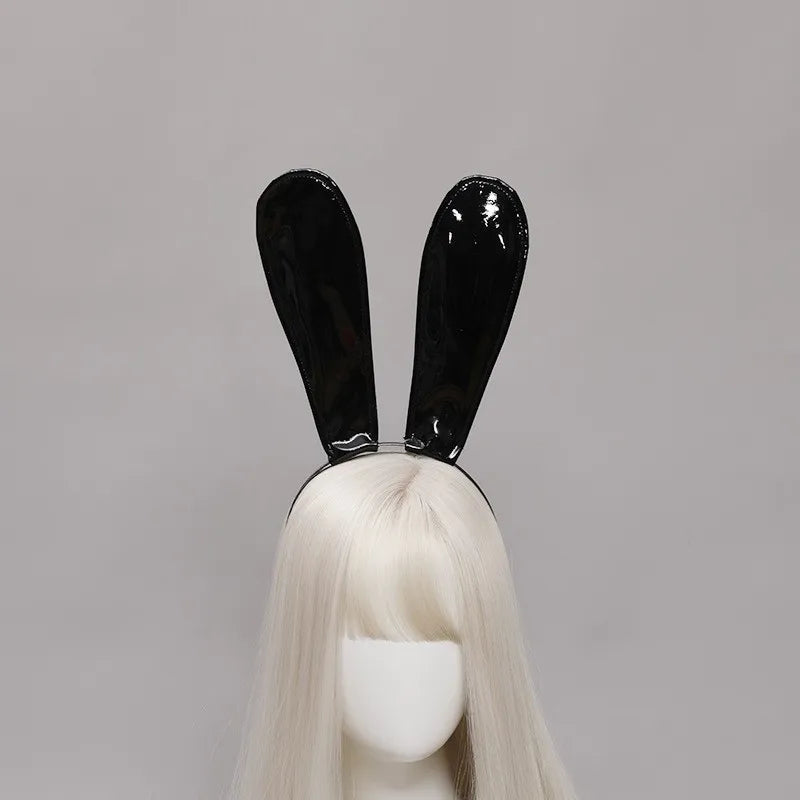 2D Anime Sexy Bunny Girl Maids Costume Ears Headband Cosplay Cute Lolita Hairband Hair Hoop Bar Headwear Party Hairpin Accessory Qme