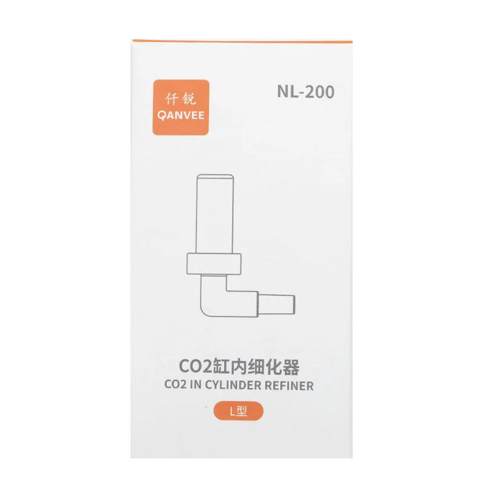 QANVEE CO2 Diffuser Mini Atomizer For Aquascape Aquarium Accessories Carbon Dioxide Cylinder Fish Tank Evaporator Sprayer Plant Qme