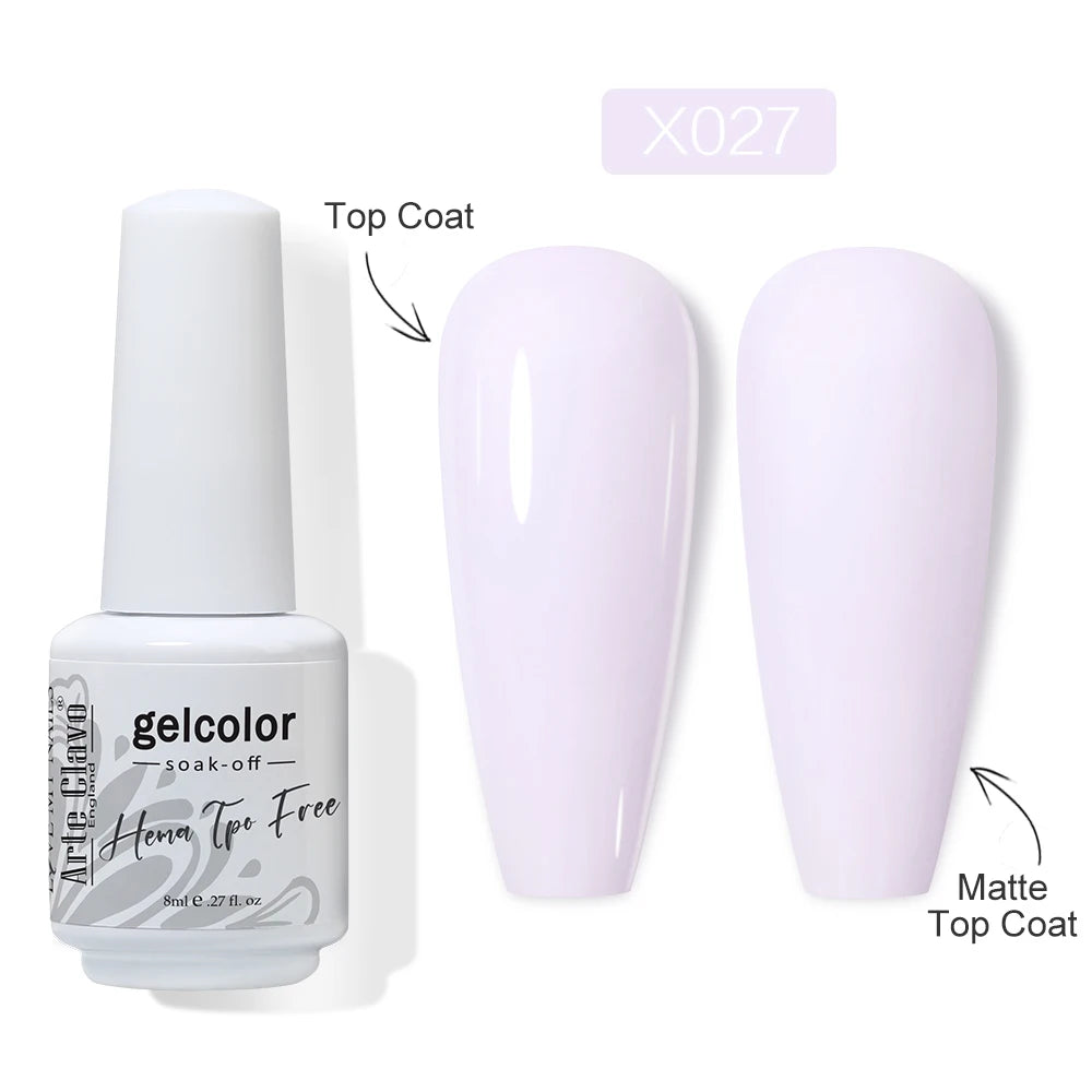 Arte Clavo HEMA Glitter Gel Nail Polish Pink Sliver Gold Sparkling