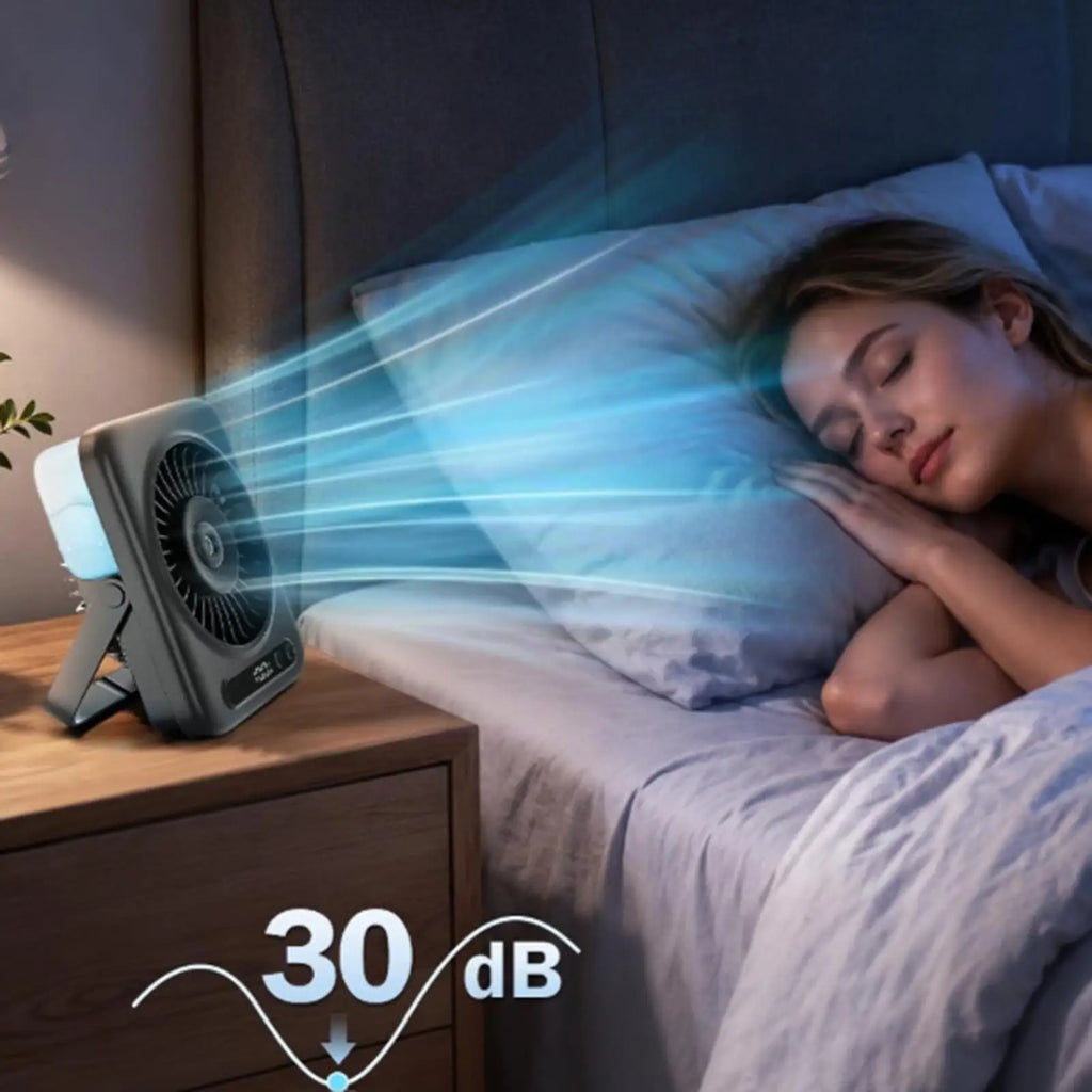 Mist Fan 5-Speed USB Rechargeable Desk Wind Blower 120-Degree Adjustable Angle LED Display Portable Fan Mist For Bedside Dorm Qme