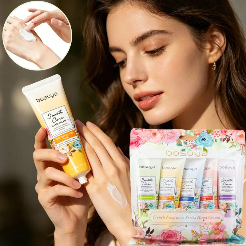 Floral Fragrance Hand Cream Moisturizing Water Locking Clear Easy Qme