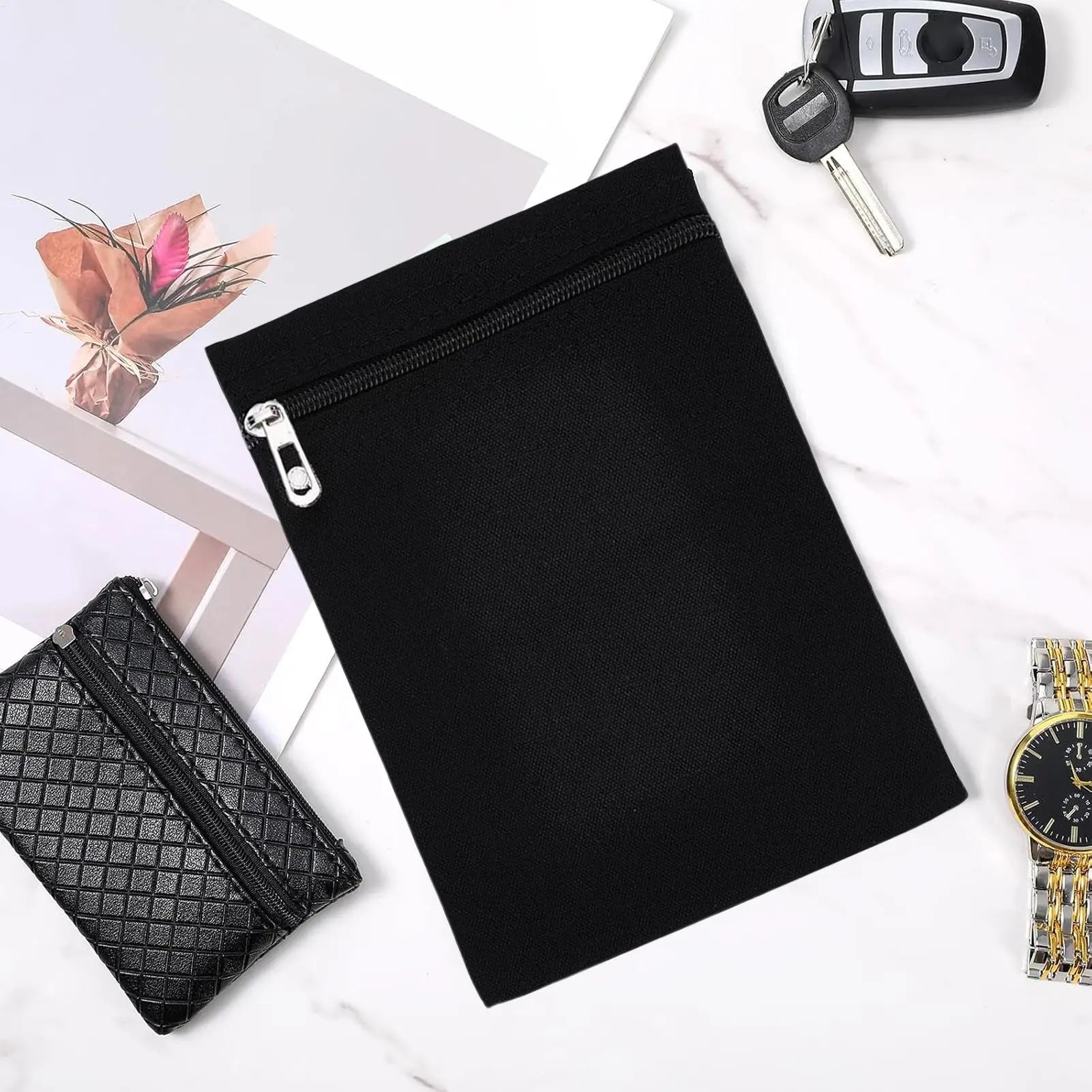 Coat Inside Pockets Anti-Theft Travel Wallet with Zipper Secure Side Pocket for Jacket Clothes Coat Sweatshirt Shirt Robe Hoodie Qme