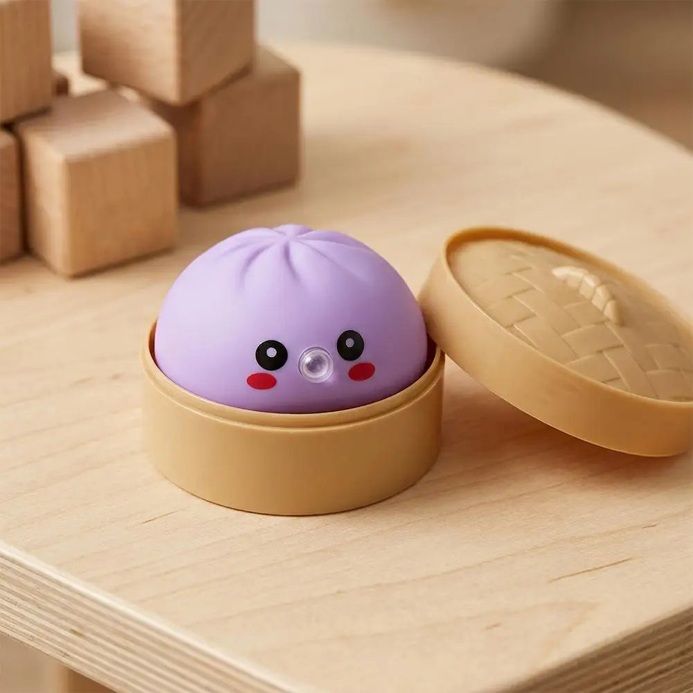 Baozi Decompress Toy Squishy Dumpling Steamer Bun Ornament Slow Qme