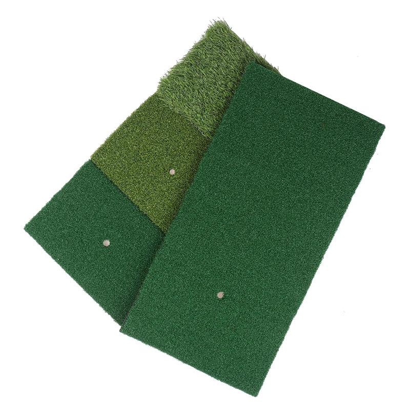 30 Golf Hitting Mat Indoor Outdoor Mini Practice Durable PP Grass Pad Qme