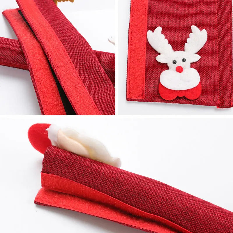 Xmas Linen Appliance Handle Covers Microwave Fridge Oven Door Qme