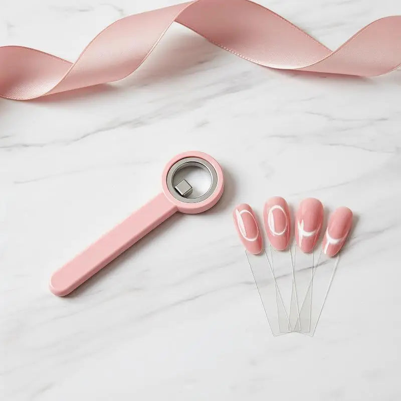 Ring Shaped Cat Eye Magnet Handle Nails Create Hollow Effects Qme