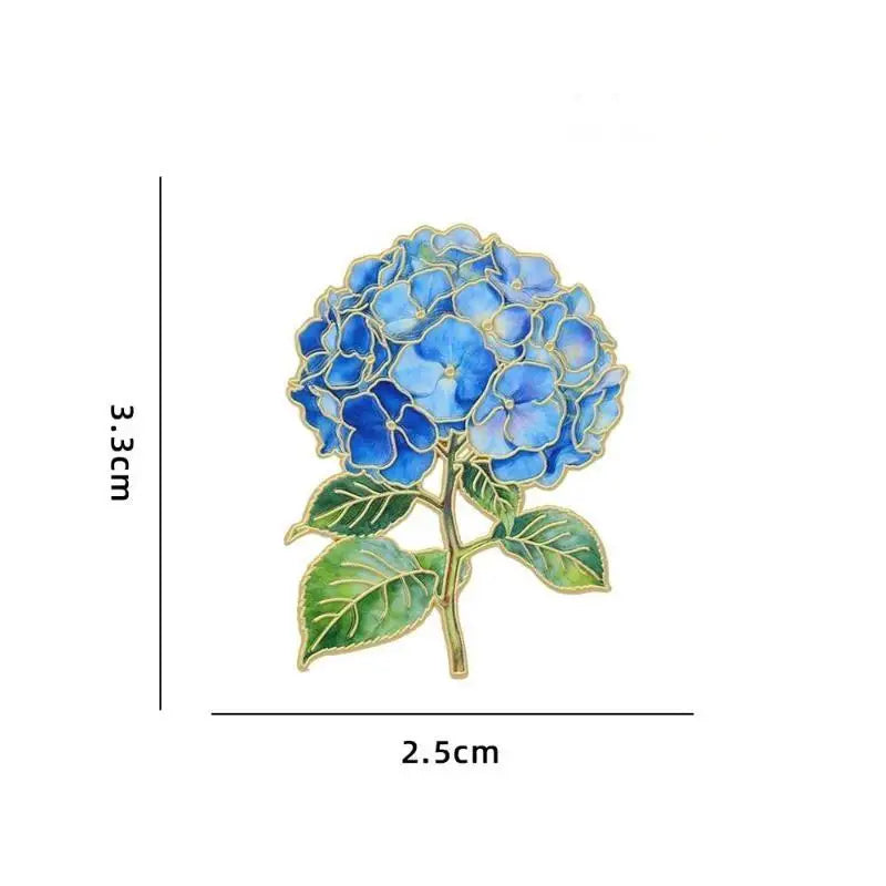 Fashion Elegant Botanical Enamel Flower Pins Assorted Plant Lapel Brooches Nature Badges For Womens Fashion Jewelry Accessories Qme A6