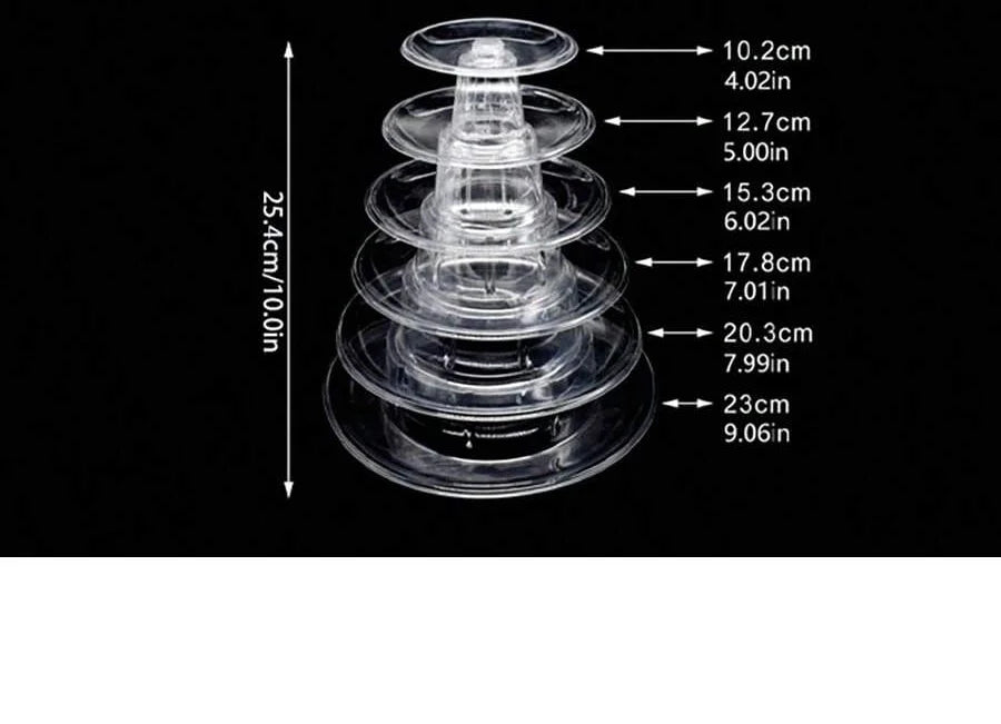 4 6 Layer Macaron Dessert Luxury Pastry Display Rack Paper Cup Cake Qme 6-layer