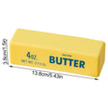 1pc Fidget Squeeze Toy Realistic Butter Stretchy Dough 13x3.8x3.8cm Slow Rebound Soft Stress Squeeze Toy for Kids Adults Student Qme Yellow