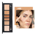 VERONNI 6 Colors Concealer Palette Full Coverage Waterproof Long Qme 01